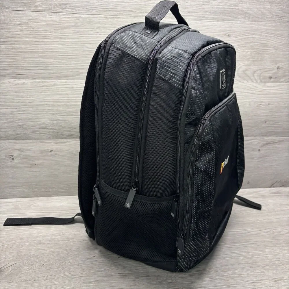 OGIO Black Branded Laptop Backpack Black Grey Padded School Travel Commuter Bag